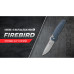 Складний ніж Firebird FH926-GY сірий нержавіюча сталь D2 вага 116 г замок Button Lock довжина клинка 88 мм