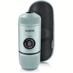 Портативна кавоварка Wacaco Nanopresso блакитна 80 мл тиск 18 бар чохол для туристів Портативна кавоварка Wacaco Nanopresso блакитна 80 мл тиск 18 бар чохол для туристів