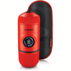 Портативна кавомашина Wacaco Nanopresso червона тиск 18 бар об'єм 80 мл з чохлом для подорожей Портативна кавомашина Wacaco Nanopresso червона тиск 18 бар об'єм 80 мл з чохлом для подорожей