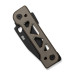 Складний ніж Weknife Tyro WE24001-3 з титановою рукояткою клинок CPM 20CV довжина 73.8 мм вага 108.8 г