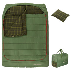 Спальний мішок Naturehike CNK2350WS019 зелений 220 х 160 см з подушками вага 5.4 кг водостійкий гіпоалергенний Спальний мішок Naturehike CNK2350WS019 зелений 220 х 160 см з подушками вага 5.4 кг водостійкий гіпоалергенний