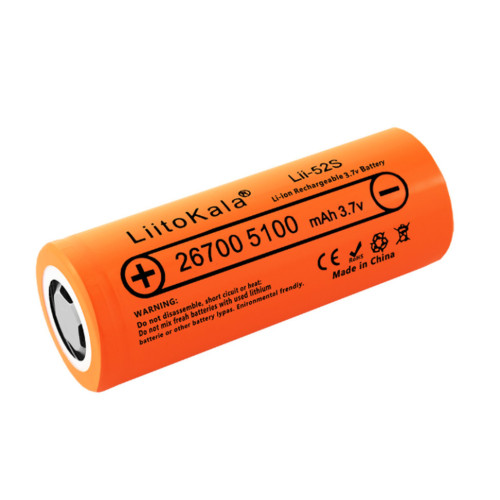 Літій-іонний акумулятор LiitoKala Lii-52S 26700 5200мАг 20A 3.6 В 1100 циклів
