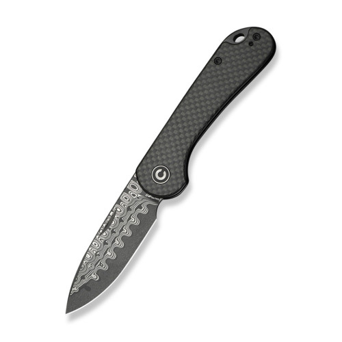 Складаний ніж Civivi Elementum C18062AJ-DS1 механізм Slip Joint клинок Drop Point вага 86.4 г вуглецеве волокно Twill Carbon