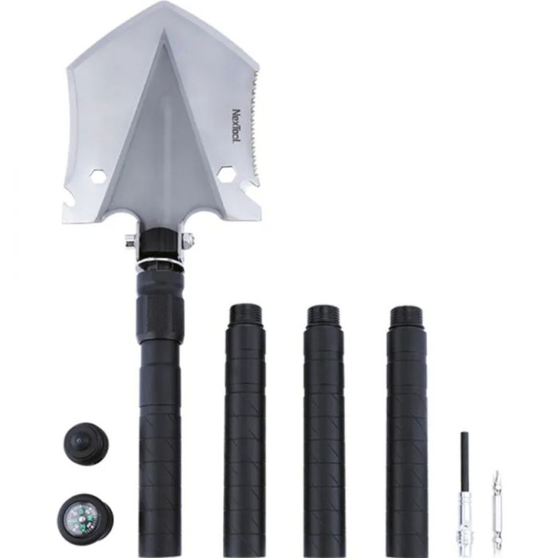 Багатофункціональна лопата NexTool Folding Shovel Regular 15 функцій нержавіюча сталь 20Cr13 довжина рукояті 76 см