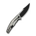 Складний ніж Weknife Kyklos Satin WE23086-3 Bohler M390 титанова рукоять 120.5 г замок Frame Lock