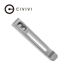 Кліпса Civivi CA-05B-V1 нержавіюча сталь 50 х 6.8 мм без гвинтів для ножів стильний мінімалістичний дизайн Кліпса Civivi CA-05B-V1 нержавіюча сталь 50 х 6.8 мм без гвинтів для ножів стильний мінімалістичний дизайн