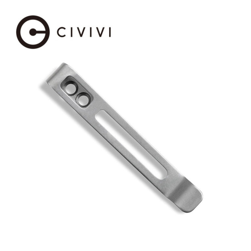 Кліпса Civivi CA-05B-V1 нержавіюча сталь 50 х 6.8 мм без гвинтів для ножів стильний мінімалістичний дизайн