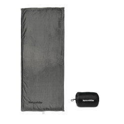 Спальний мішок вкладиш Naturehike CNK2450WS024 фліс графітовий 185 x 75 см вага 920 г