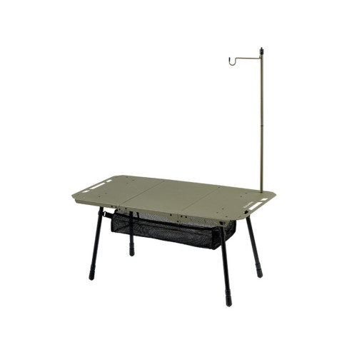 Складний стіл Naturehike CNK2450JJ025 80х40 см алюмінієвий оливковий регульована висота 36-54 см 100 кг макс нагрузка