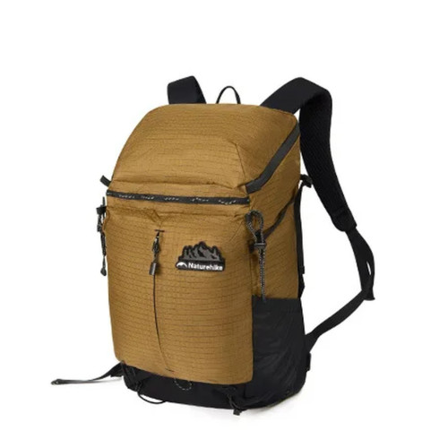 Рюкзак Naturehike Helium CNK2300BB017 25 л коричневий з водоотштовхувальною тканиною і сітчастою спинкою