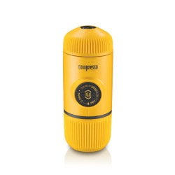 Портативна кавоварка Wacaco Nanopresso жовта тиск 18 бар об'єм 80 мл запатентований поршневий механізм Портативна кавоварка Wacaco Nanopresso жовта тиск 18 бар об'єм 80 мл запатентований поршневий механізм