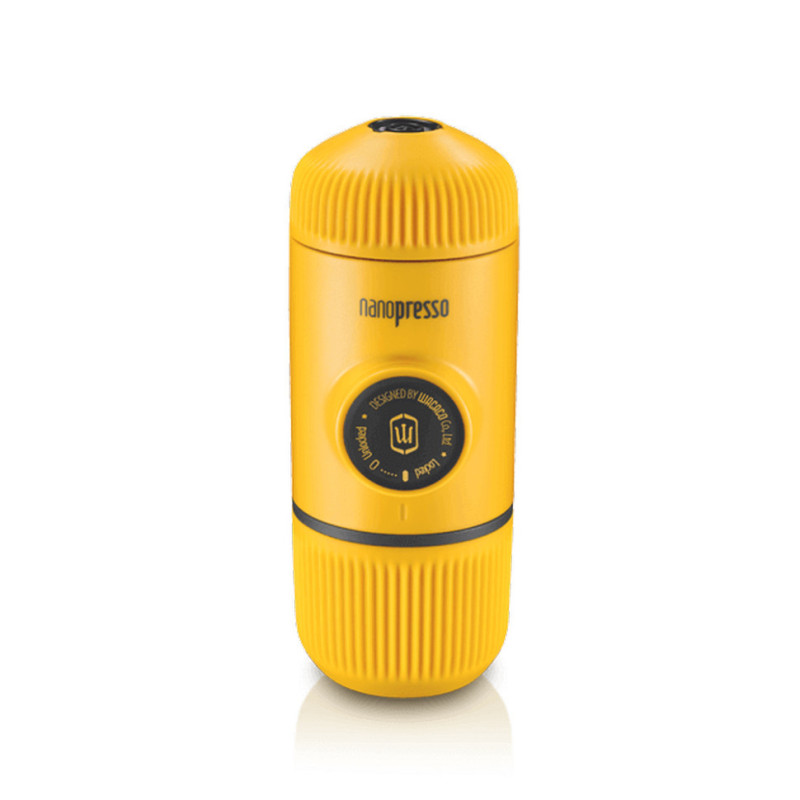 Портативна кавоварка Wacaco Nanopresso жовта тиск 18 бар об'єм 80 мл запатентований поршневий механізм