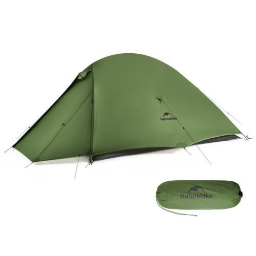 Намет Naturehike Cloud Up Pro CNK2350WS020 надлегкий двомісний темно-зелений вагою 1.36 кг для кемпінгу та туризму