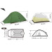 Намет Naturehike Cloud Up Pro CNK2350WS020 надлегкий двомісний темно-зелений вагою 1.36 кг для кемпінгу та туризму