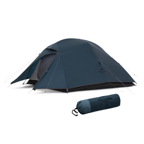 Намет тримісний Naturehike Cloud Up 3 UL NH18T030-T-T 20D легкий 2.4 кг для кемпінгу 300 х 180 х 110 см темно-синій