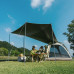 Тримісна палатка Naturehike Ango CNK2550WS010 автоматична водонепроникна 7 кг розміри 200 х 200 х 145 см коричнева
