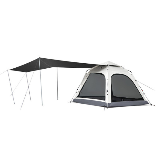 Автоматична палатка Naturehike Ango CNK2550WS010 L сірий 210x210x165 см вага 7.8 кг для кемпінгу з москітною сіткою