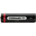 Акумулятор GUIDE TR Scopes 18650 ємність 3200 мАг зарядка через USB гарантія 24 місяці