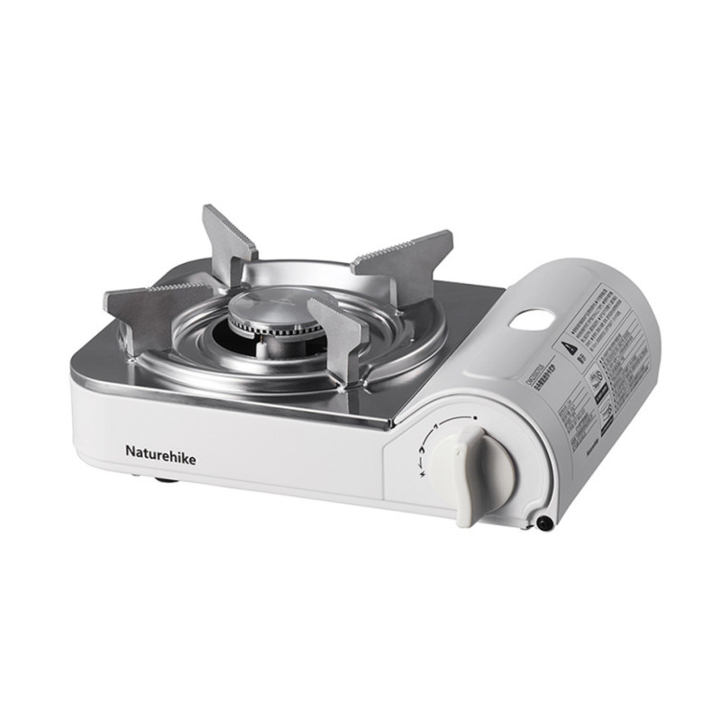 Газова пальник Naturehike CNK2350CF016 біла потужність 2.2 кВт розміри 24.5 х 18.5 х 9 см для туризму