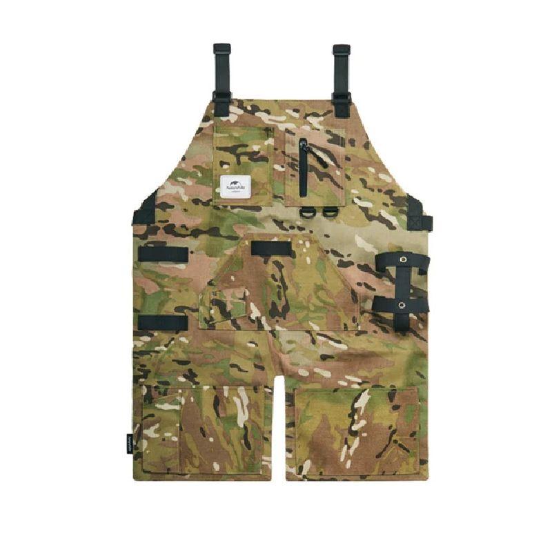 Багатофункціональний фартух Naturehike NH20PJ127 камуфляж вогнестійка тканина 70x50 см регульовані ремінці
