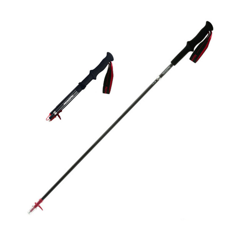 Трекінгова палка Naturehike ST07 NH18D010-Z 99-115 см бордова вага 175 г карбонова нековзна рукоятка EVA