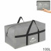 Сумка-баул Naturehike NH17S021-L 100 л темно-сіра нейлонова для туризму компактна з ручками