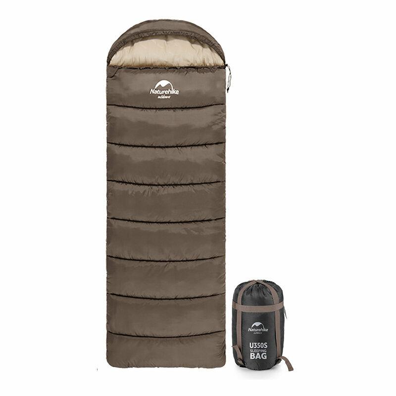 Спальний мішок Naturehike U350 NH20MSD07 правий 1°C коричневий водонепроникний 1.7 кг для зимових походів