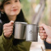 Кружка Naturehike NH21SJ001 350 мл нержавіюча сталь дерево вага 150 г для гарячих і холодних напоїв