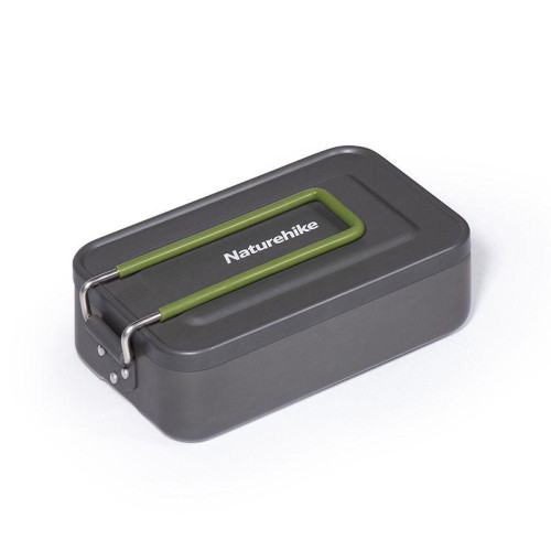 Контейнер Naturehike NH21CJ011 алюмінієвий 31 х 11.5 х 5.5 см вага 223 г для зберігання та приготування їжі