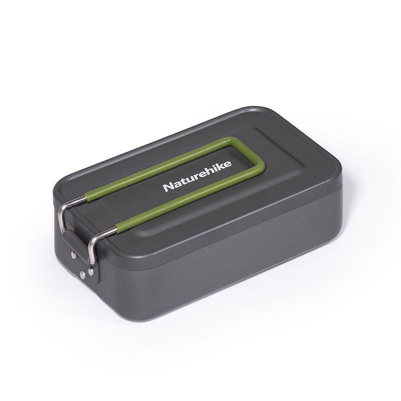 Контейнер Naturehike NH21CJ011 алюмінієвий 31 х 11.5 х 5.5 см вага 223 г для зберігання та приготування їжі