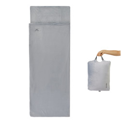 Спальний мішок Naturehike CNK2300SD022 світло-сірий 225 х 80 см 4 в 1 1.8 кг для активного відпочинку Спальний мішок Naturehike CNK2300SD022 світло-сірий 225 х 80 см 4 в 1 1.8 кг для активного відпочинку