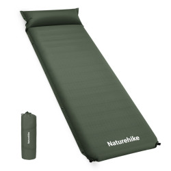 Самонадувний килимок Naturehike CNK2450WS020 100 мм темно-зелений ортопедичний 2.3 кг для активного відпочинку Самонадувний килимок Naturehike CNK2450WS020 100 мм темно-зелений ортопедичний 2.3 кг для активного відпочинку
