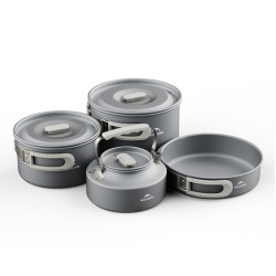 Комплект посуду Naturehike CNK2450CF010 алюміній 1.5 кг на 4–7 осіб для кемпінгу і пікніків Комплект посуду Naturehike CNK2450CF010 алюміній 1.5 кг на 4–7 осіб для кемпінгу і пікніків