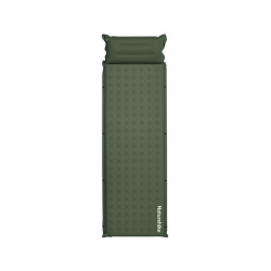 Надувний килимок з подушкою Naturehike CNK2550WS025 60 мм зелений 200 х 65 см вагою 1.7 кг для комфортного відпочинку Надувний килимок з подушкою Naturehike CNK2550WS025 60 мм зелений 200 х 65 см вагою 1.7 кг для комфортного відпочинку