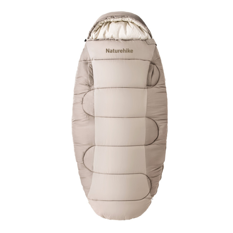 Спальний мішок Naturehike PS200 CNK2350WS026 овальний бежевий легкий 220 х 95 см для весни та осені