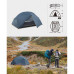 Двомісна палатка Naturehike Mongar UL NH19M002-J темно-синя вагою 2.4 кг з водонепроникним матеріалом 3000 мм ст.