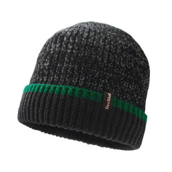 Водонепроникна шапка Dexshell Cuffed Beanie чорна з зеленою смугою р-р S/M (56-58 см) легка з мембраною Porelle Водонепроникна шапка Dexshell Cuffed Beanie чорна з зеленою смугою р-р S/M (56-58 см) легка з мембраною Porelle