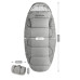Спальний мішок Naturehike PS200 NH20MSD03 сірий овальний вага 1.6 кг комфортна температура 9 °С