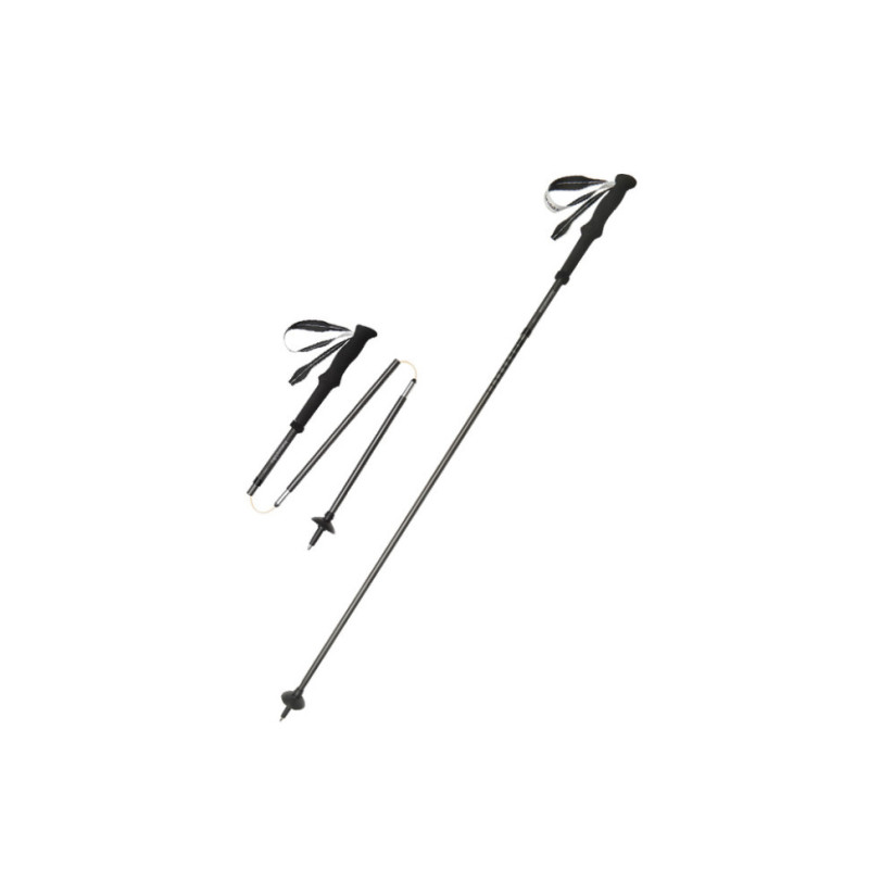 Трекінгова палка Naturehike CNK2450DS017 130 см чорна 4 секції вага 185 г ручка EVA вольфрамовий наконечник