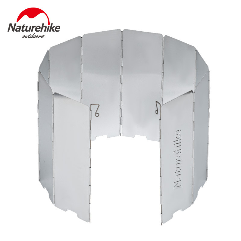 Вітростійкий щиток Naturehike NH 10 NH20CJ008 сталь висота 24 см ширина 8.5 см для туризму