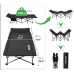 Складне ліжко Naturehike CNK2300WS010 Поліестер 600D Oxford залізо чорний вага 7.3 кг розмір 190 х 70 х 36/48 см