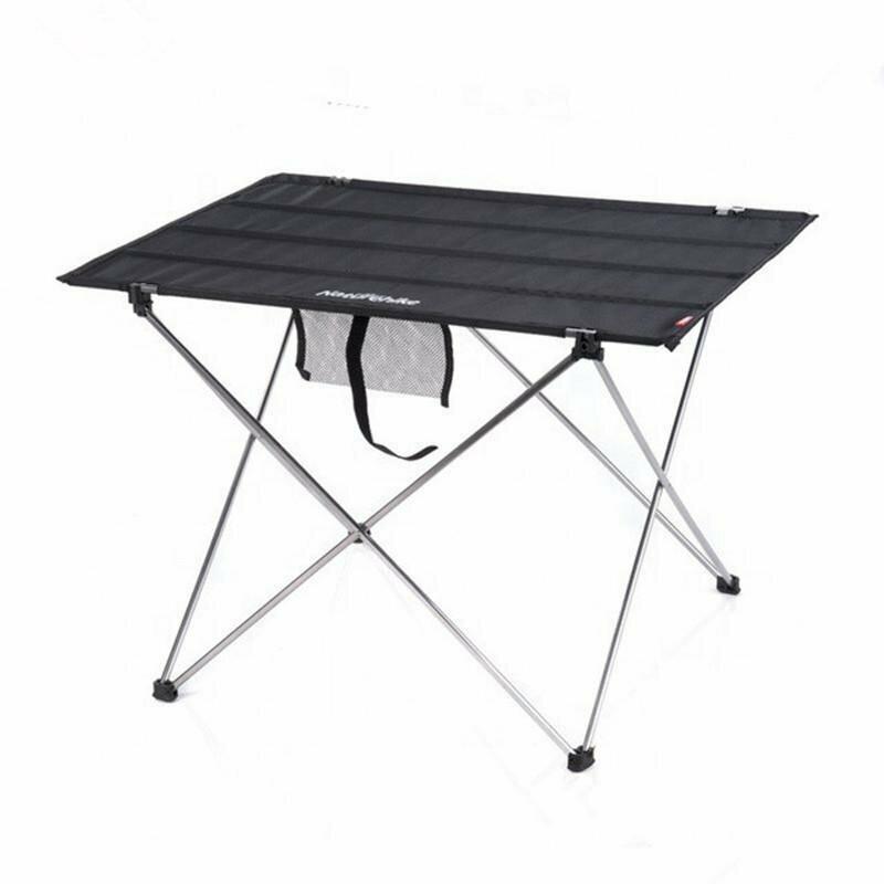 Складний стіл Naturehike NH20JJ020 1680D Оксфорд чорний розмір L вага 950 г 75х55х52 см