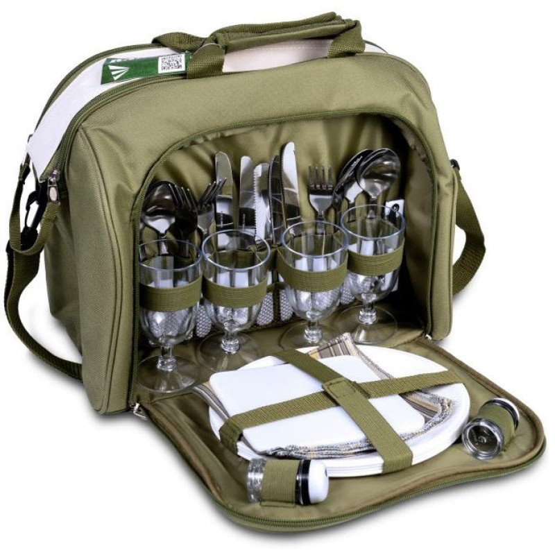 Набір для пікніка Ranger Meadow RA 9910 для 4 осіб ізотермічна сумка 11 літрів ручки плечовий ремінь