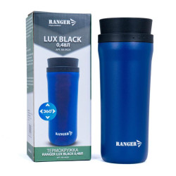 Термокружка Ranger Lux 0.48 L Black двошарова конструкція 346 г екологічно чисті матеріали Термокружка Ranger Lux 0.48 L Black двошарова конструкція 346 г екологічно чисті матеріали