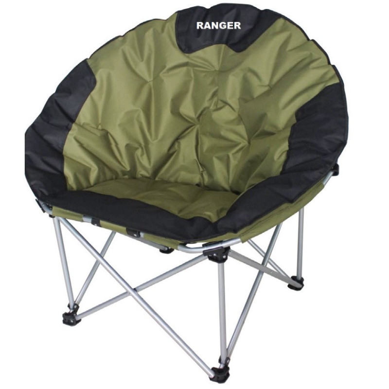 Крісло складане Ranger Ракушка RA 2227 поліестер 600D зелено-чорний для риболовлі до 130 кг