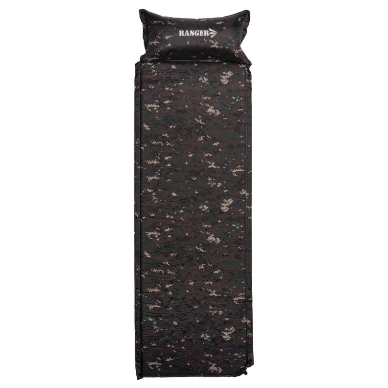 Самонадувний килимок Ranger Batur Camo 2.5х185х60 см вага 1.03 кг анатомічна форма PVC покриття