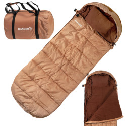 Спальний мішок Ranger 4 season Brown RA 5515B комфортна температура 0 градусів вага 3 кг водонепроникний матеріал Спальний мішок Ranger 4 season Brown RA 5515B комфортна температура 0 градусів вага 3 кг водонепроникний матеріал
