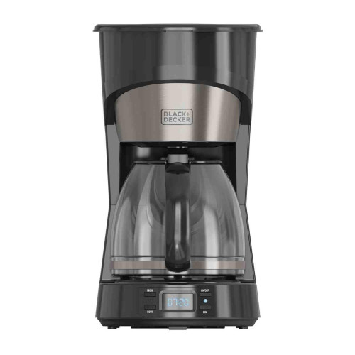 Кавоварка BLACK+DECKER BXCO1002E потужність 1000 Вт об'єм 1.5 л для 12 чашек с функцией программирования