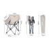 Складне крісло Naturehike NH20JJ022 чорний 600D Oxford Cotton вага 3 кг висота 35 см для активного відпочинку