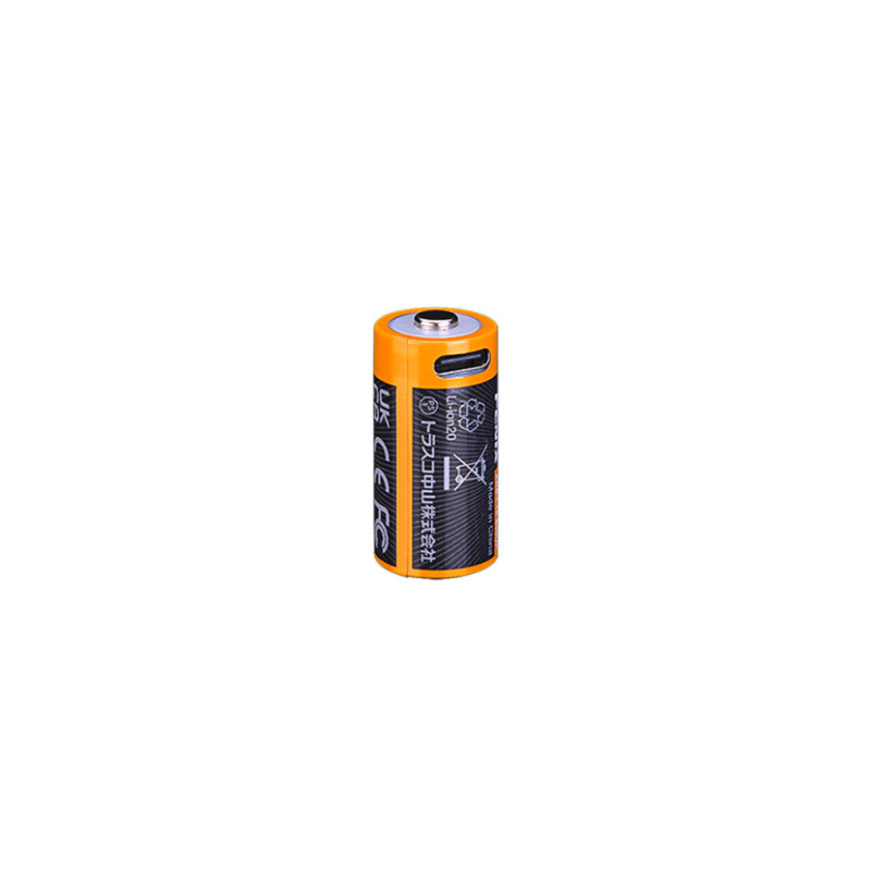 Акумулятор 16340 Fenix 800 mAh Li-ion 3.6 В с зарядкой через USB Type-C вес 18.5 г для надійної роботи